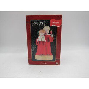 Carlton Cards Musical Silent Night Carolers Figurine With Batteries